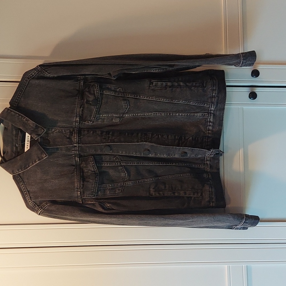 Pacsun Men's Black Washed jean jacket